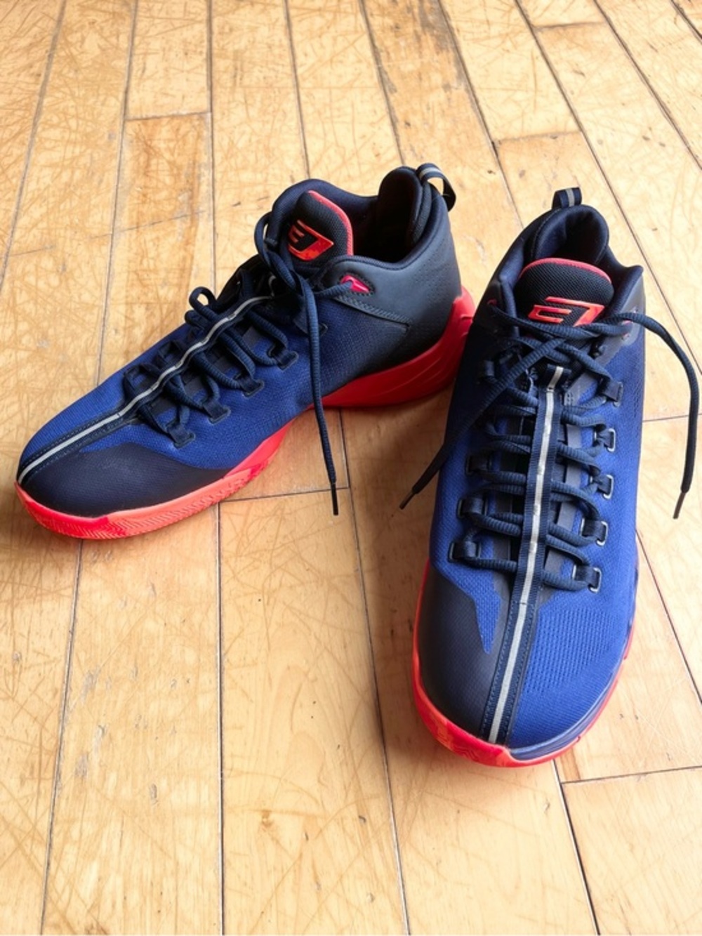 Air Jordan CP3.IX AE Obsidian Blue and Red Sneakers Shoes Size 11.5